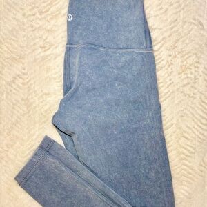Lululemon High-Rise Leggings Washed Blue / Vintage Look